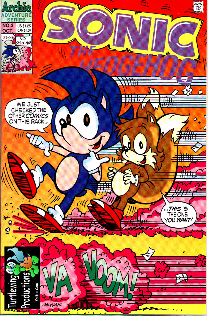 Sonic - Archie Adventure Series October 1993 Cover Page